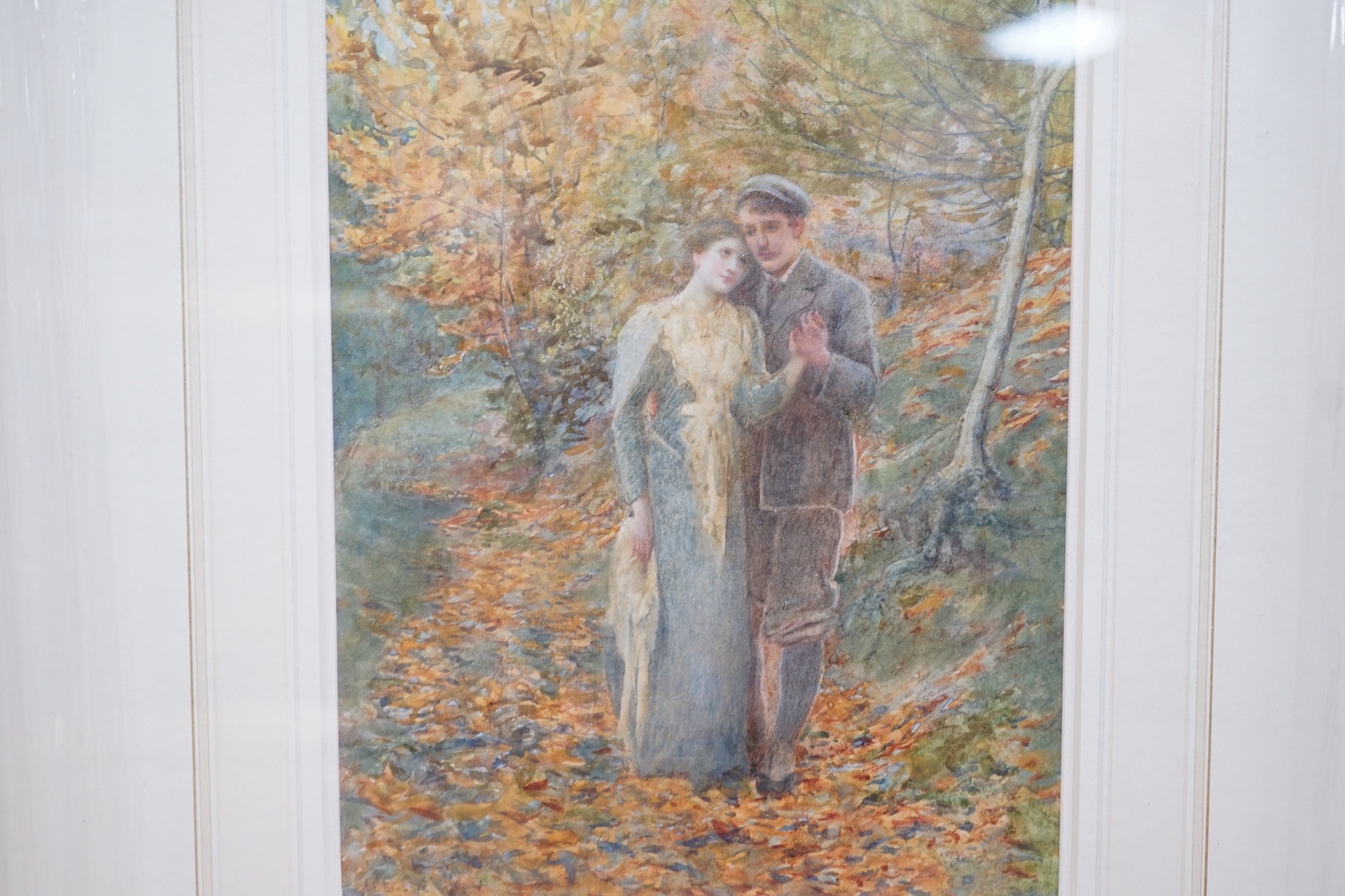Alfred Edward Emslie (1847-1927), watercolour, 'Golden Days', initialled, 24 x 17cm